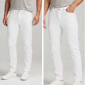 Lululemon Men’s ABC Slim-Fit 5-Pocket Pants Utilitech White – Size 36 x 34L new